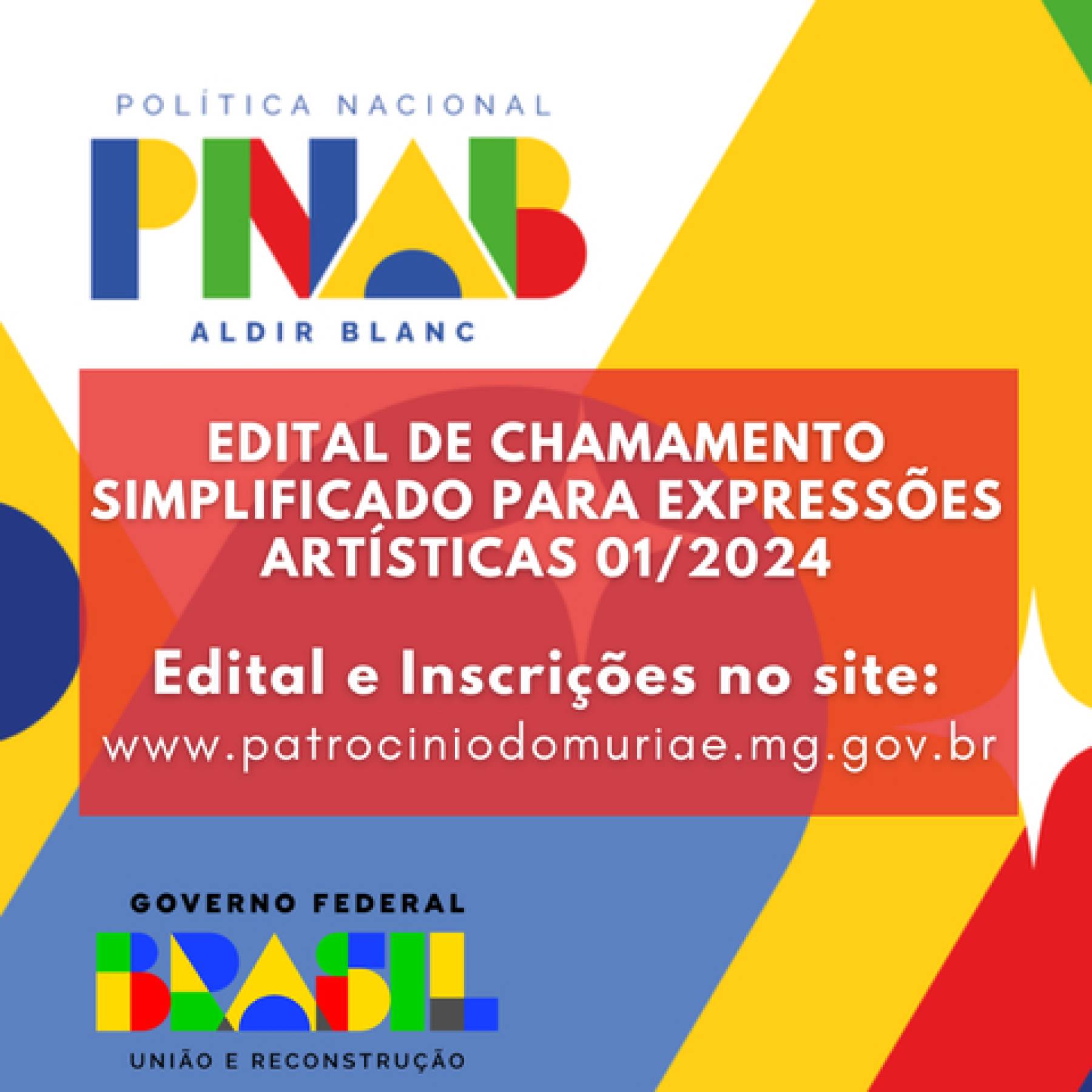 Chamada Pública Simplificada Para Expressões Artísticas 01/2024